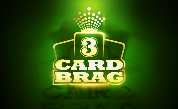 โลโก้เกม 3 Card Brag - ไพ่ 3 ใบโม้